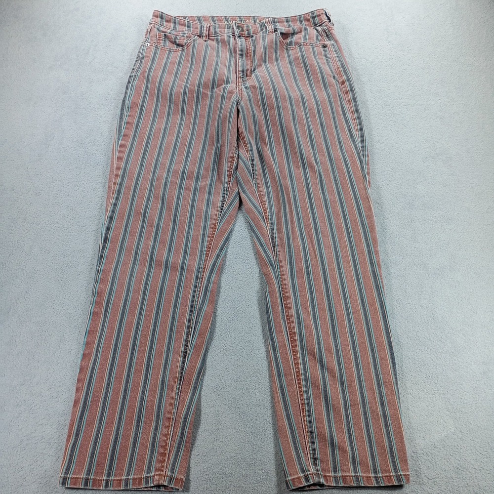 American Eagle Womens Striped Jeans Multi-Color 29x25.5 Vertical Stripe Denim